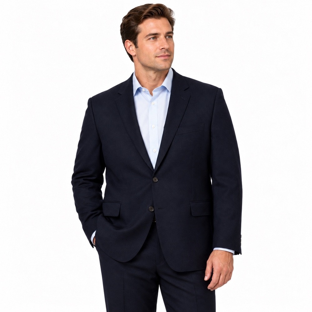 Pendleton Men's 48L Dark Navy Blue Virgin Wool Blazer Sport Coat Classic Preppy
